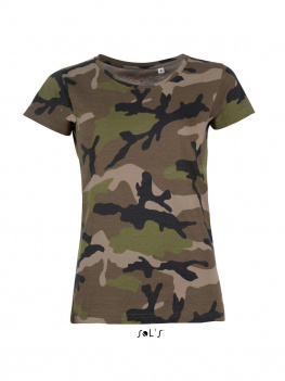 футболка жіноча sol's camo women
