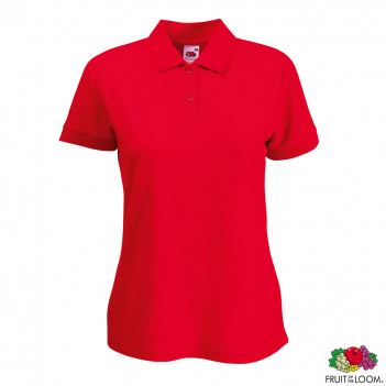 тенниска-поло 'lady-fit polo 65/35' xs (fruit of the loom)