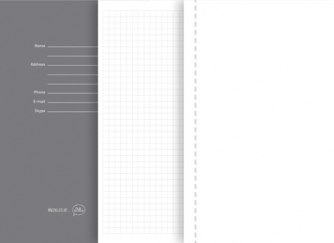 блокнот в клітинку a5 silky тверда обкладинка