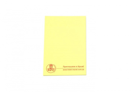 стикер типа post-it 68*100мм с печатью лого