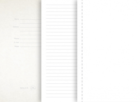 блокнот в лінію a5 justy тверда обкладинка