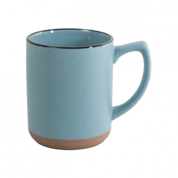 керамическая чашка sahara с черным ободком, 320 мл