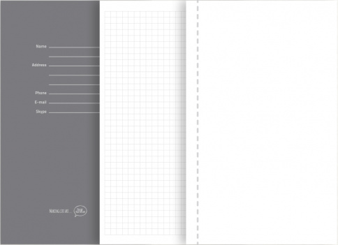блокнот в клітинку а5 blacky м'яка обкладинка