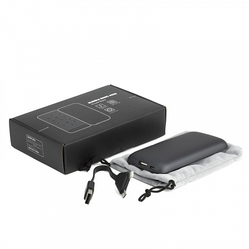 повербанк (портативний акумулятор) bubble bang, 4000 mah, світиться логотип