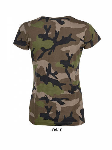 футболка жіноча sol's camo women